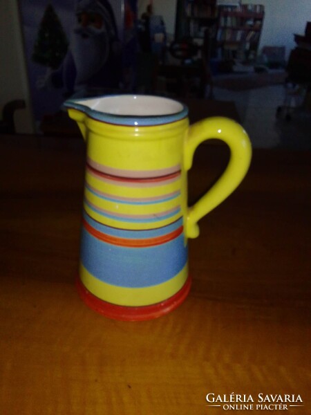 Decorative striped jug