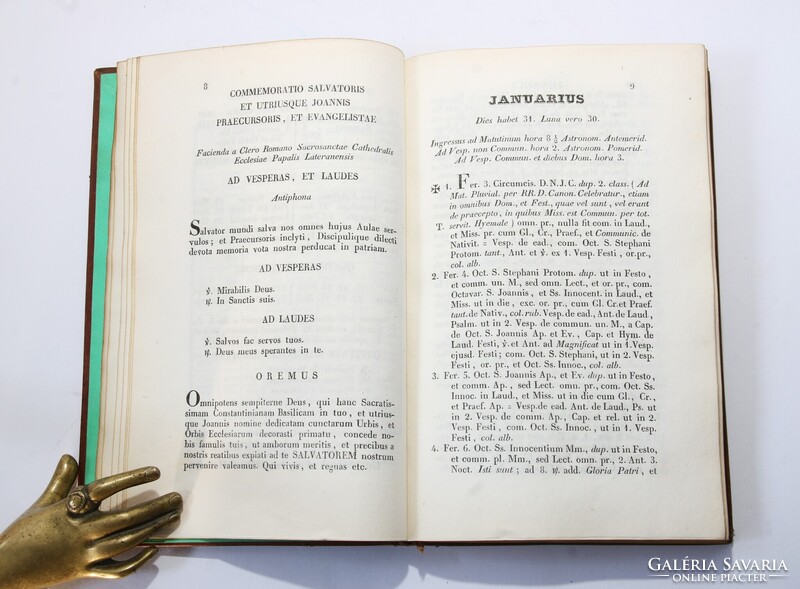 1850 - A pápai udvar részére készült reprezentatív példány A Lateráni bazilika miserendje Gyönyörű!