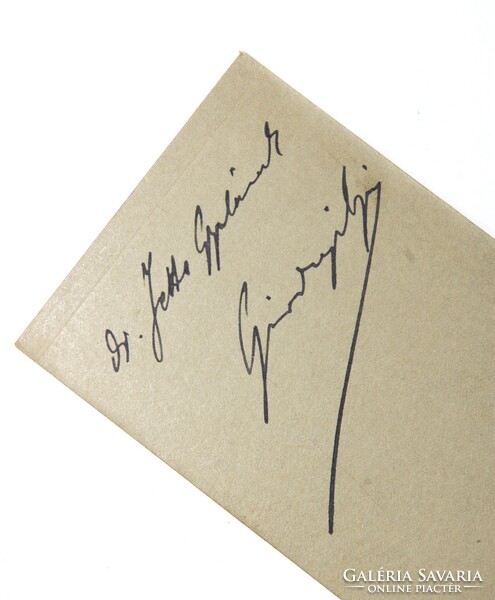 !! Dedikált Gárdonyi Géza fénykép Hibátlan példány Rendkívül ritka darab !!