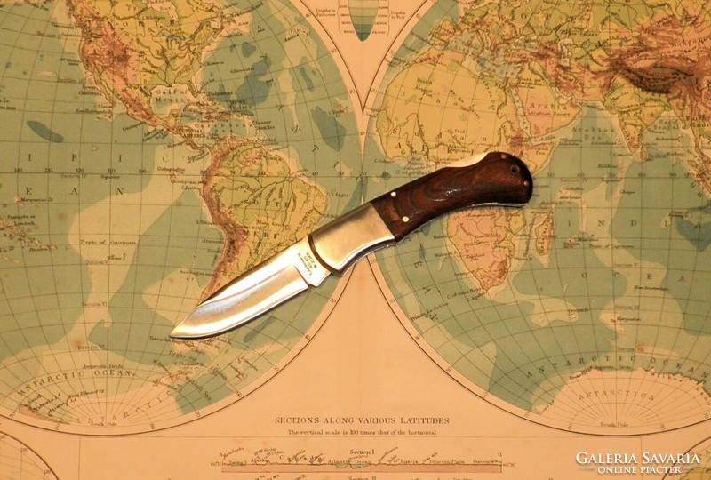 Herbertz hátsózáras vadászbicska, gyűjteményből. Kés, bicska, tőr, borotva.