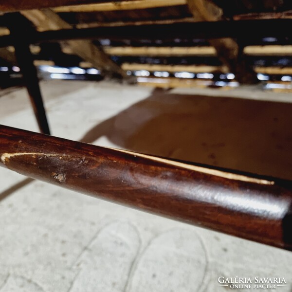 Szecessziós bécsi Thonet ülőgarnitúra, pad + 4db szék
