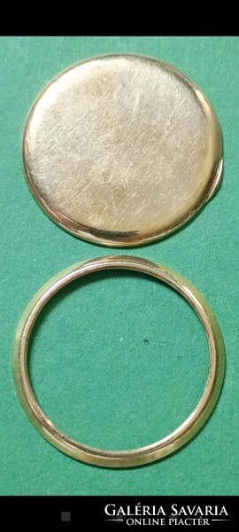 IWC Schaffhausen 14K arany karóra  fedő és üvegtartó keret 5g