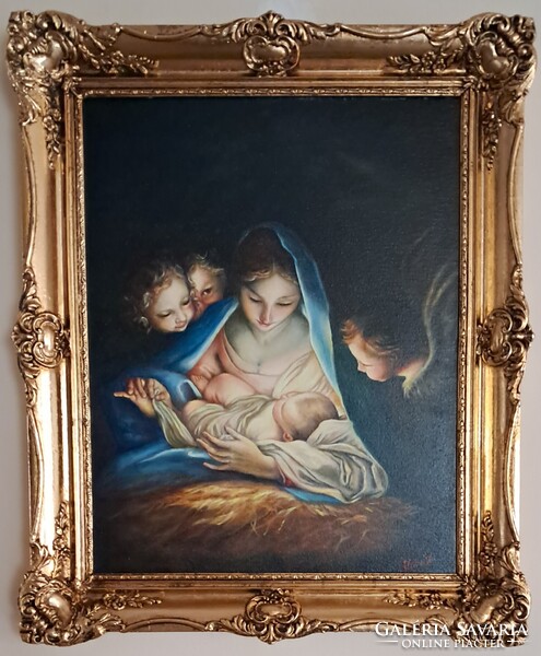 Az Angyalok áldása / olaj festmény / Zsitva Z.