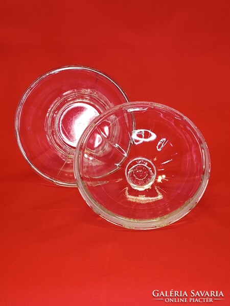 Art deco stílusú üveg BONBONIER / cukortartó