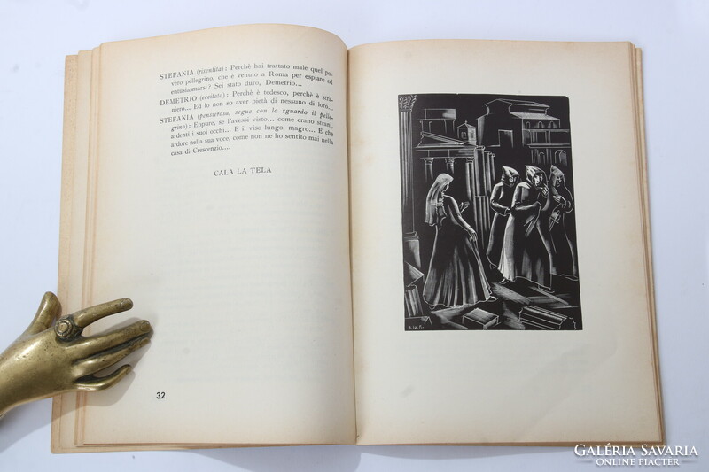 1939 Dedikált Berczeli Anzelm Károly Pietá, Signore! Gáborjáni Szabó Kálmán femetszetekkel !!