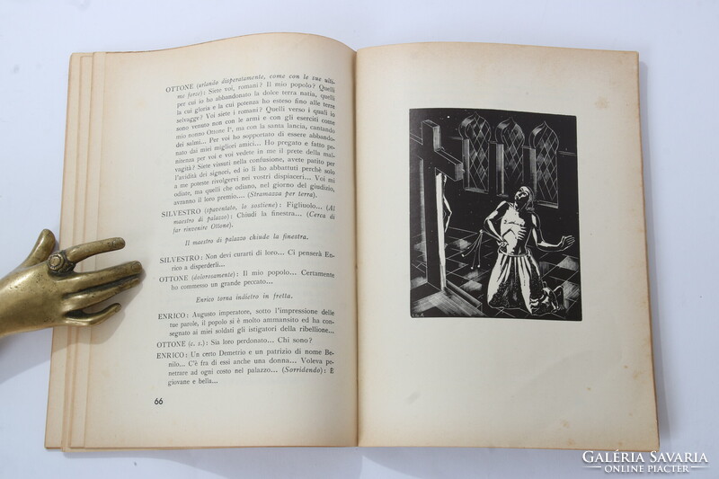 1939 Dedikált Berczeli Anzelm Károly Pietá, Signore! Gáborjáni Szabó Kálmán femetszetekkel !!