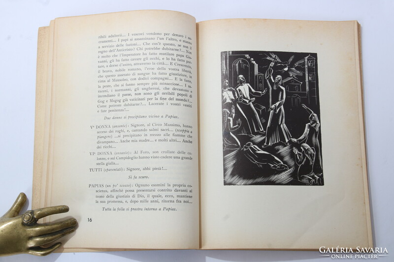1939 Dedikált Berczeli Anzelm Károly Pietá, Signore! Gáborjáni Szabó Kálmán femetszetekkel !!