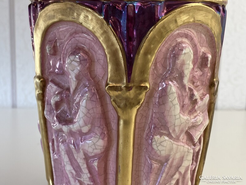 Zsolnay "Old Ivory" Irizáló dísztárgy – 1880-as évek