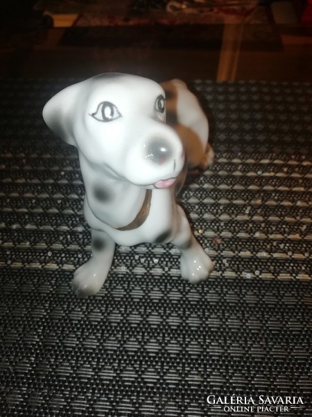 Dalmata porcelán kutya figura 12 cm.Hihetetlen akciók aukciók hétvégére