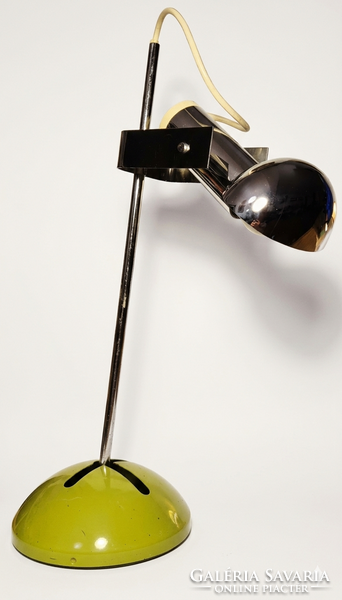 Space Age Vintage Olasz Design Asztali Lámpa - Luci Milano T 395 - Robert Sonneman - Eredeti Jelzett