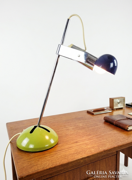 Space Age Vintage Olasz Design Asztali Lámpa - Luci Milano T 395 - Robert Sonneman - Eredeti Jelzett