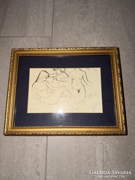 Ismeretlen festőtől származó tollrajz