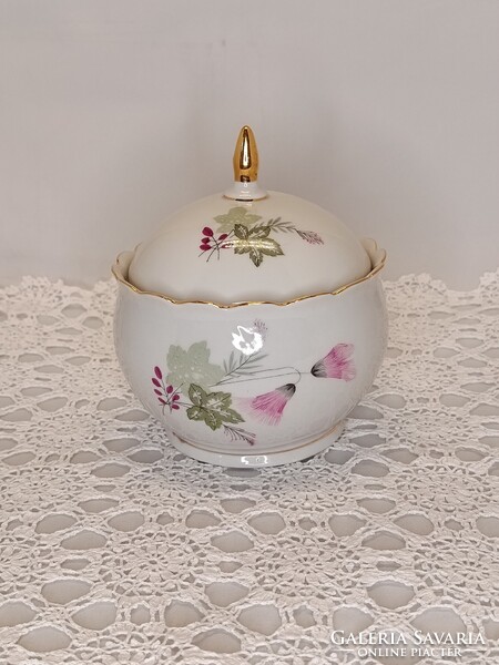 Hollóházi nagy méretű porcelán BONBONIER / cukortartó