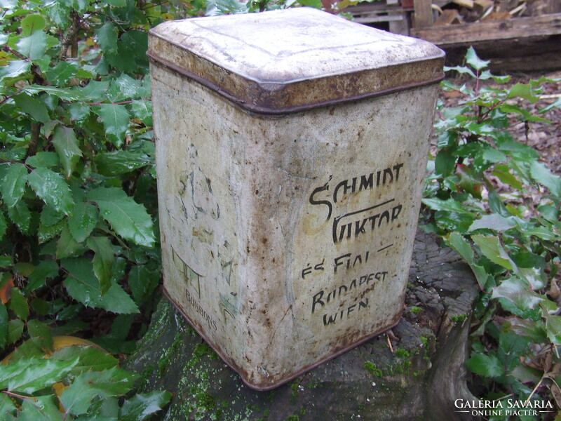 Antik lemez doboz bonbonos doboz