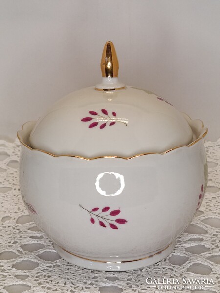 Hollóházi nagy méretű porcelán BONBONIER / cukortartó