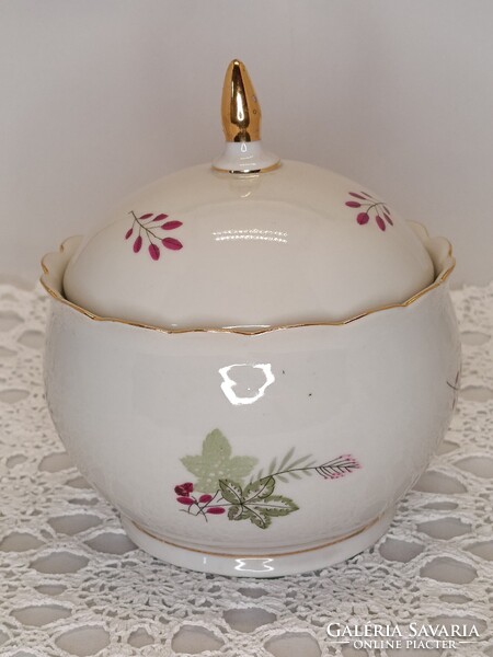 Hollóházi nagy méretű porcelán BONBONIER / cukortartó