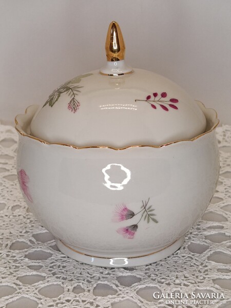 Hollóházi nagy méretű porcelán BONBONIER / cukortartó