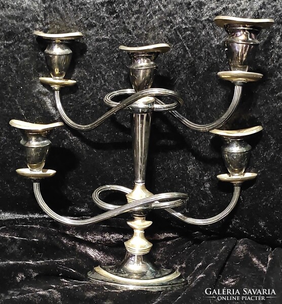 5 ágú barokk neobarokk stílusú gyertyatartó asztaldísz dísz asztalközép ritkaság régiség