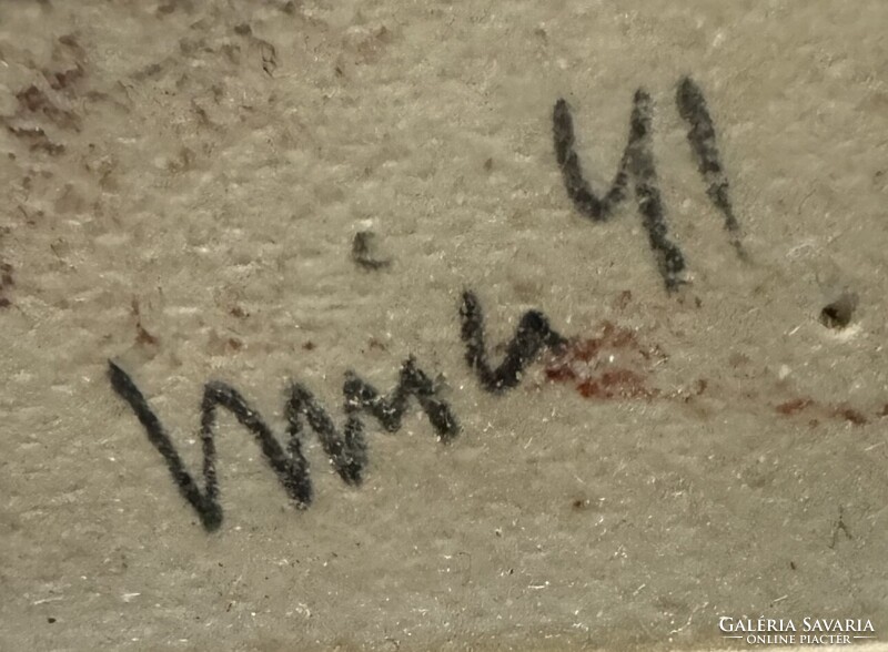 Hincz Gyula "Asztali csendélet" c aláírt, datált gouache festménye