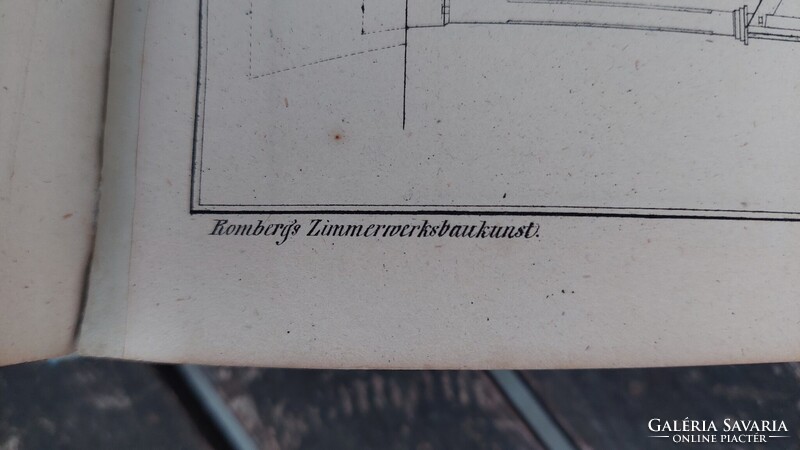 Ácsmunkák "Romberg's Zimmerwerkbaukunst" 1850 körül
