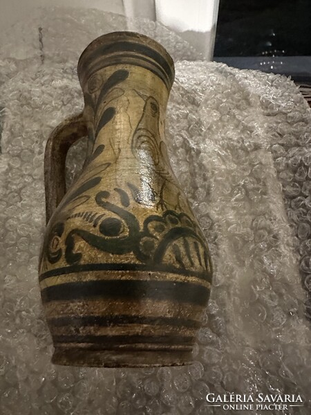 Mezőcsáti bokály 1899-ben készült, törés és repedés mentes gyűjtői 22cm nagyságú szép darab!