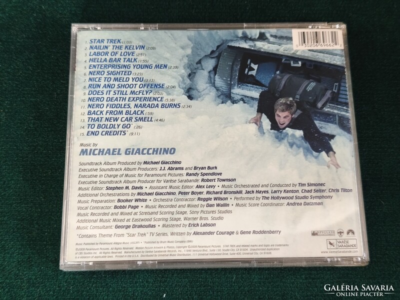 Star Trek (2009) Filmzene CD M. Giacchino US Press Karcmentes (2000-10'.)