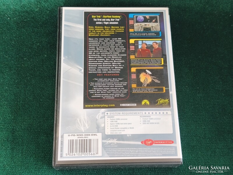 Star Trek: Starfleet Academy PC Játék (6 CD) Karcmentes lemezek! (1990-00'.)