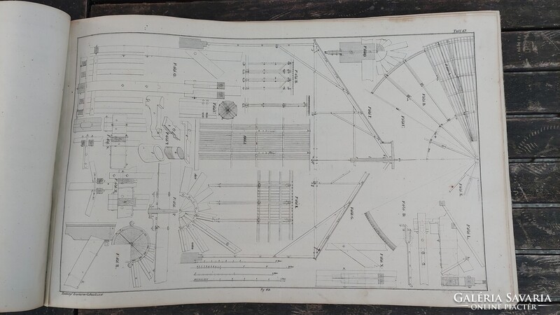 Ácsmunkák "Romberg's Zimmerwerkbaukunst" 1850 körül