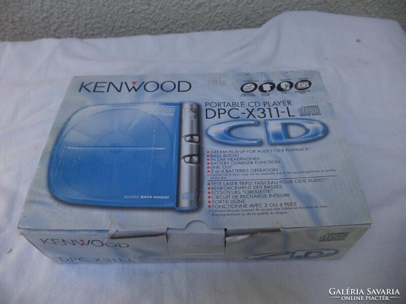 Kenwood dpc-x311-l discman, dobozos (1754)
