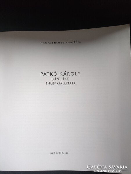 Patkó Károly -Emlékkiállítása-Római iskola
