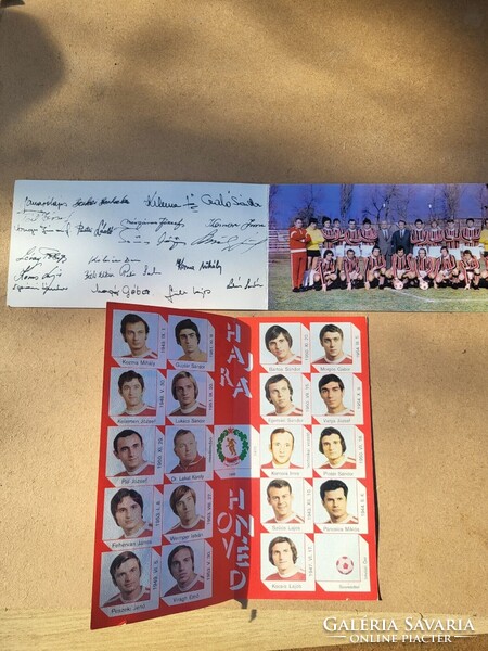 Bp. Honvéd 25 éves jubileumi emléklap (1949–1974) – EREDETI ALÁÍRÁSOKKAL!