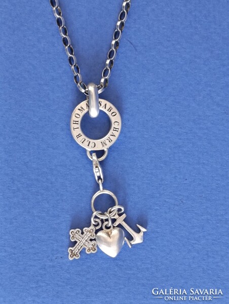 Thomas Sabo ezüst nyaklánc charmokkal