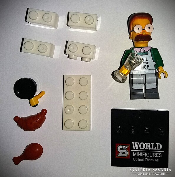 THE SIMPSONS -LEGO kompatibilis játékfigura - Nedward "Ned" Flanders, Jr - DOBOZÁVAL a képek szerint