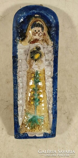 Mázas kerámia falikép 310