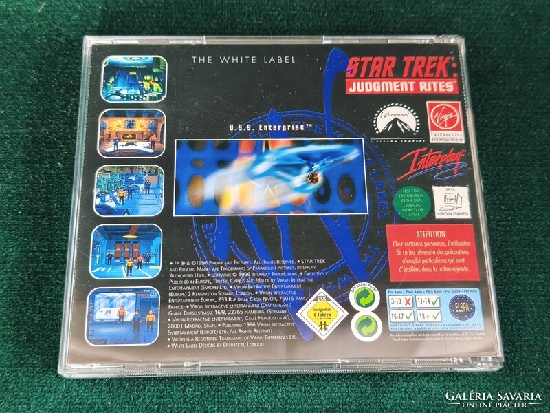 Star Trek Judgment Rites PC CD-ROM Big Box kiadás (1990-99').