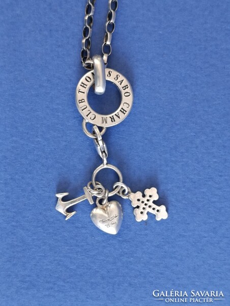 Thomas Sabo ezüst nyaklánc charmokkal