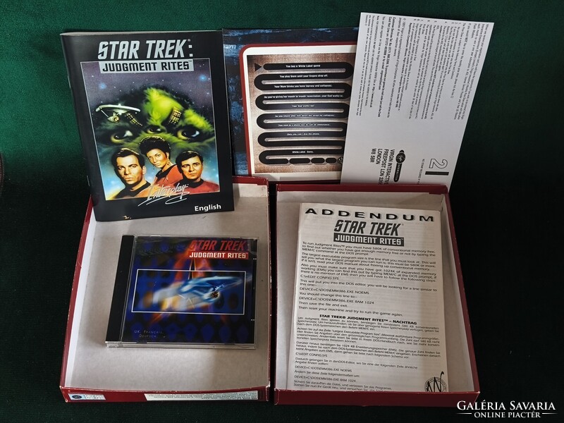 Star Trek Judgment Rites PC CD-ROM Big Box kiadás (1990-99').