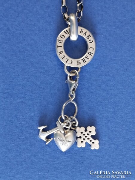 Thomas Sabo ezüst nyaklánc charmokkal