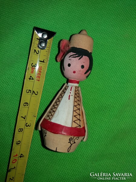 Régi babaházas CCCP orosz fiú baba fa bábú fa figura 10 cm állapot a képek szerint