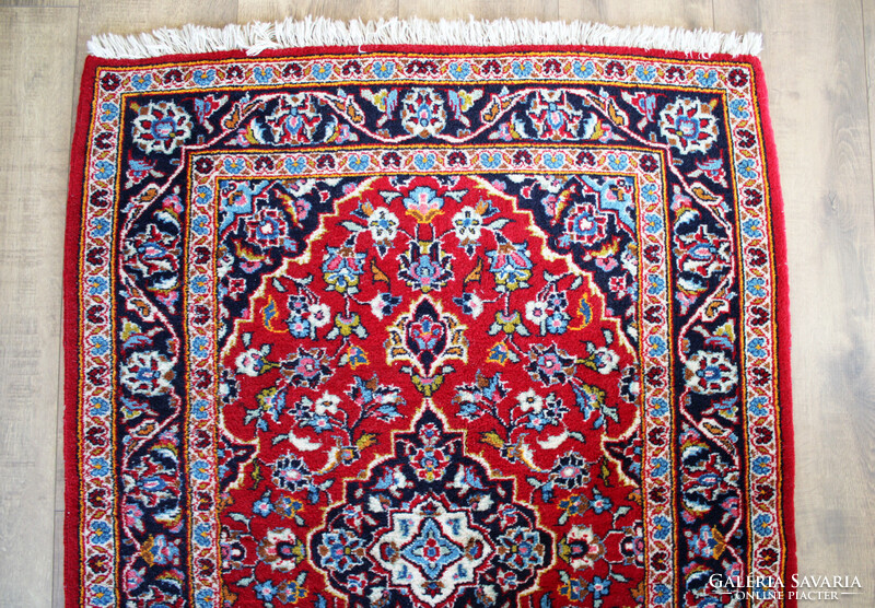 KÁSHÁN / KESHAN 105 x 150 cm iráni kézi perzsaszőnyeg, igazi ritkaság, használt, de szép állapotban