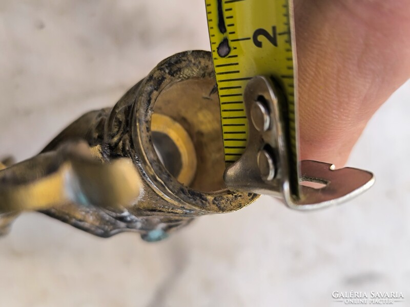 Antik bronz kancsó kiöntő felső része angyalka tűzarany alkatrész, Zsolnay, üveg , porcelán vàza