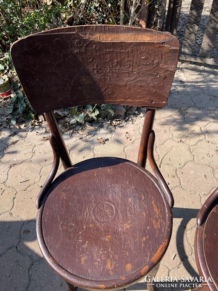 Antik Thonet székek egyben, régi tonett négy szék