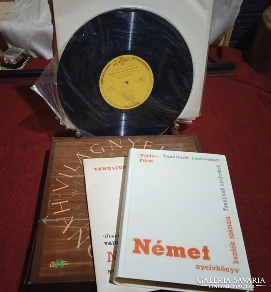 German 1964 like new never used Quiliton Hungarian language set of 6 33 rpm vinyl records and bookle