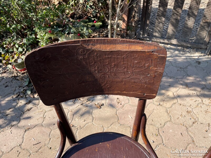 Antik Thonet székek egyben, régi tonett négy szék