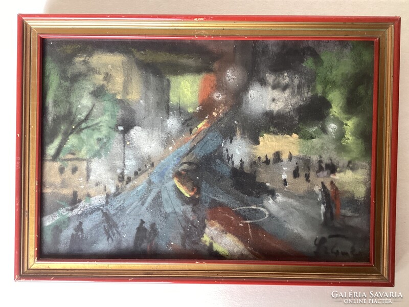 Sztankó Gyula ( 1900 - 1943 ) , Tabán este .