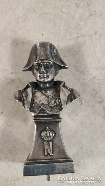 Antik ezüstözött Napóleon szobor 350
