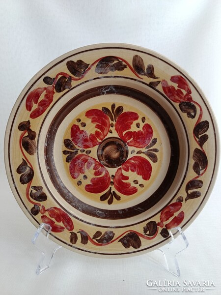 Fs stas Romanian folk hard clay wall plate