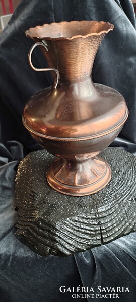 Nagyon szép réz váza kaspó vörös réz