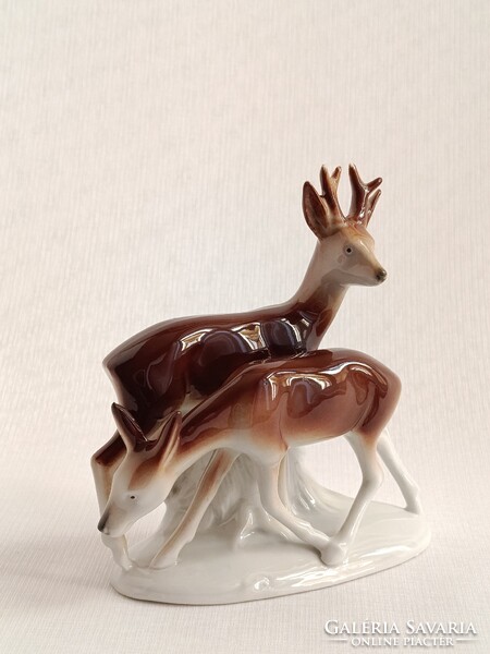 Sitzendorf porcelain deer