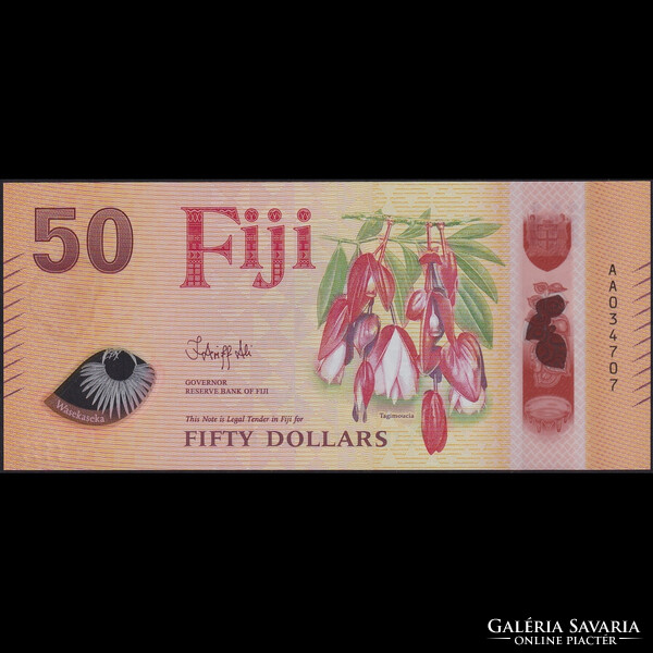 Fidzsi-szigetek / Fiji 50 Dollars 2026 P-W128 Polymer UNC